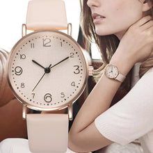 Load image into Gallery viewer, Women&#39;s Luxury Leather Band Analog Quartz Wrist Watch
