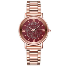 Load image into Gallery viewer, Luxury Diamond Rose Gold Ladies Wrist Watches
