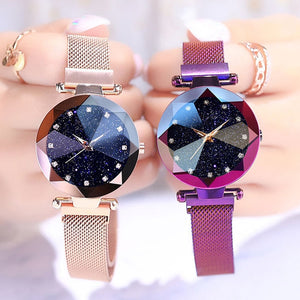 Luxury Starry Sky Stainless Steel Mesh Bracelet Watches