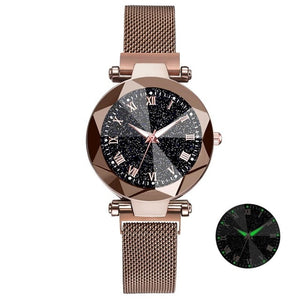 Luxury Starry Sky Stainless Steel Mesh Bracelet Watches